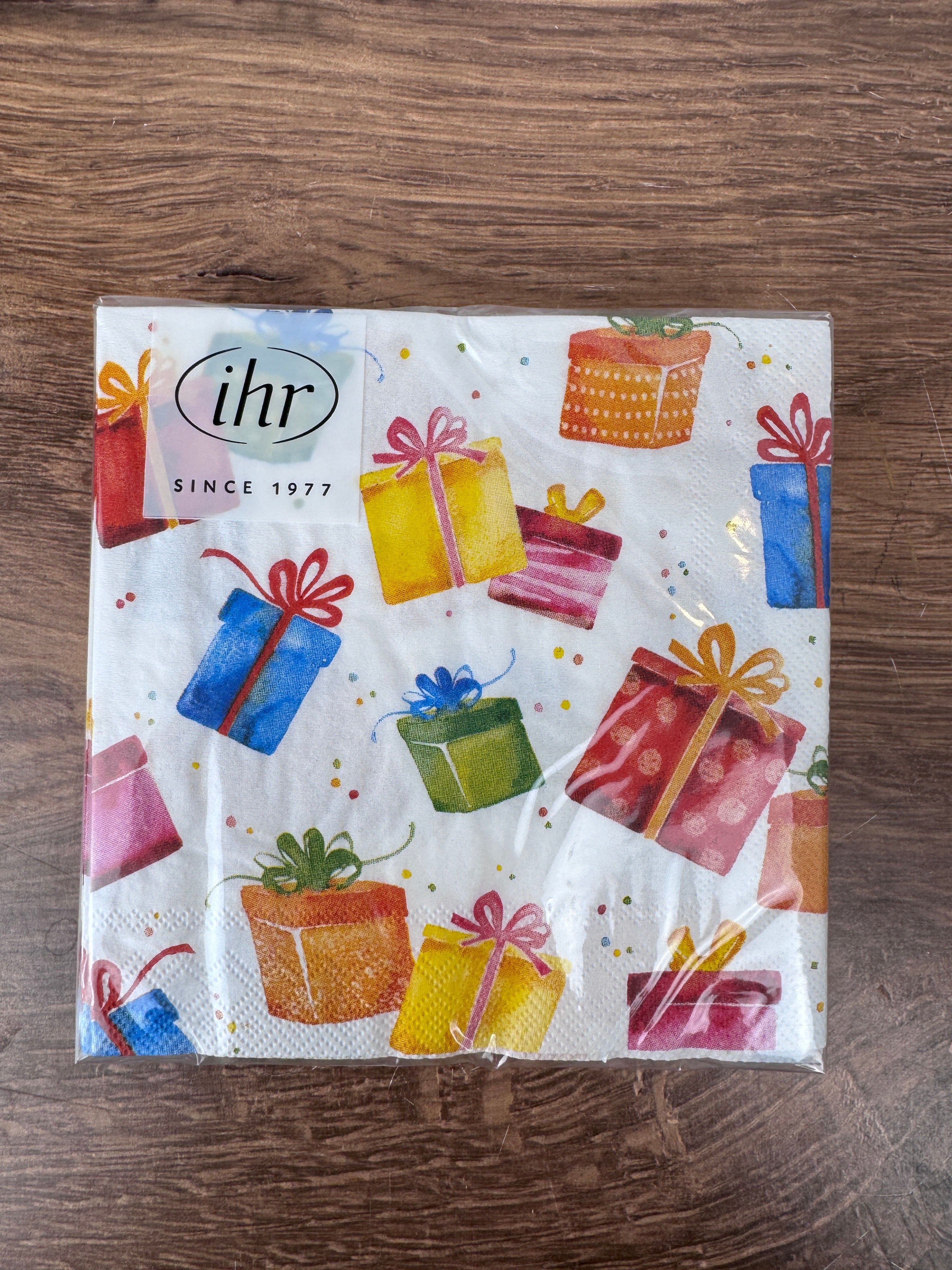Birthday Presents | 3 Ply 13" x 13" Napkins | Pack of 20