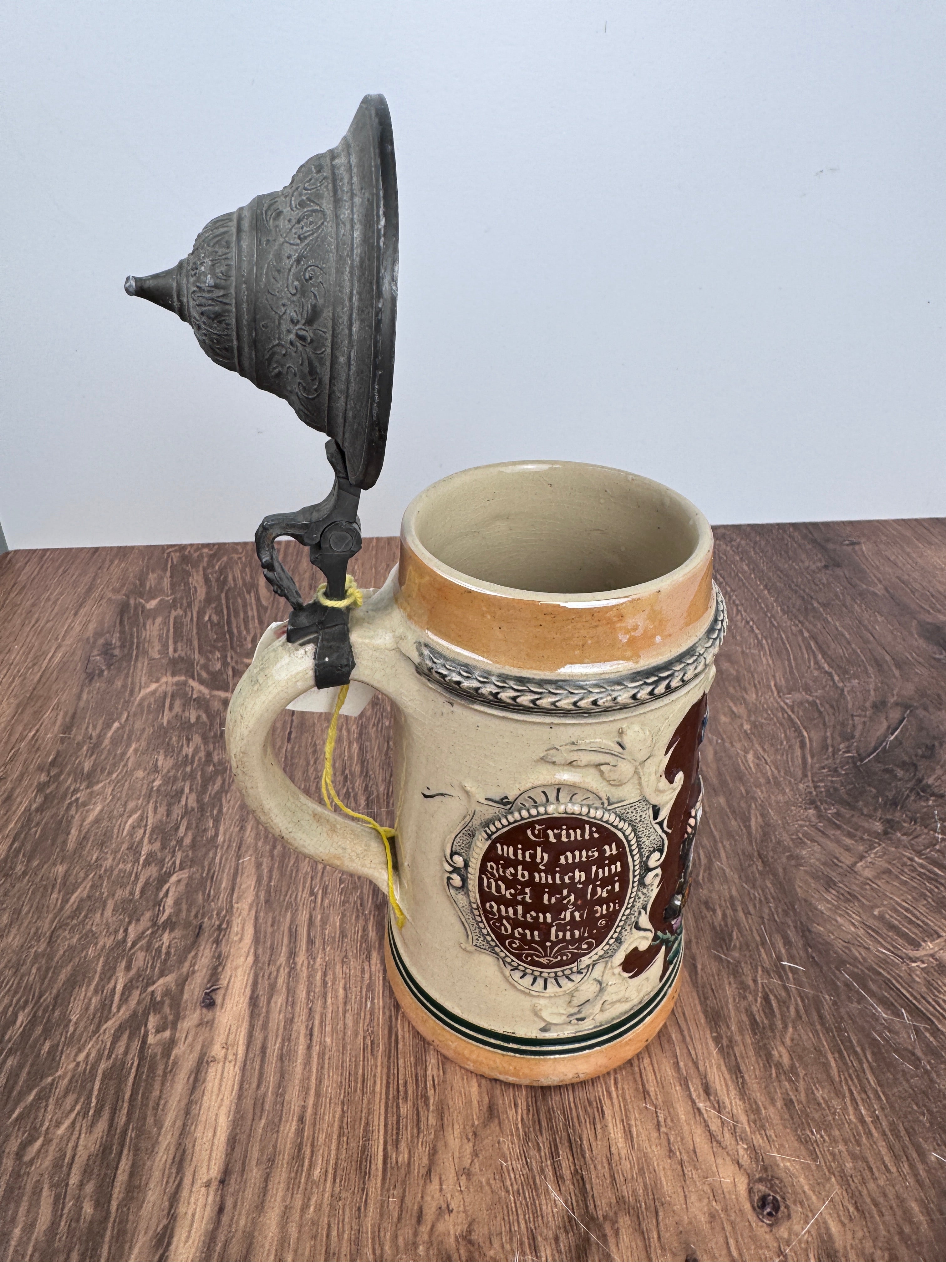 8.5" Vintage Beer Stein with Pirate