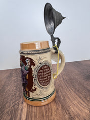 8.5" Vintage Beer Stein with Pirate