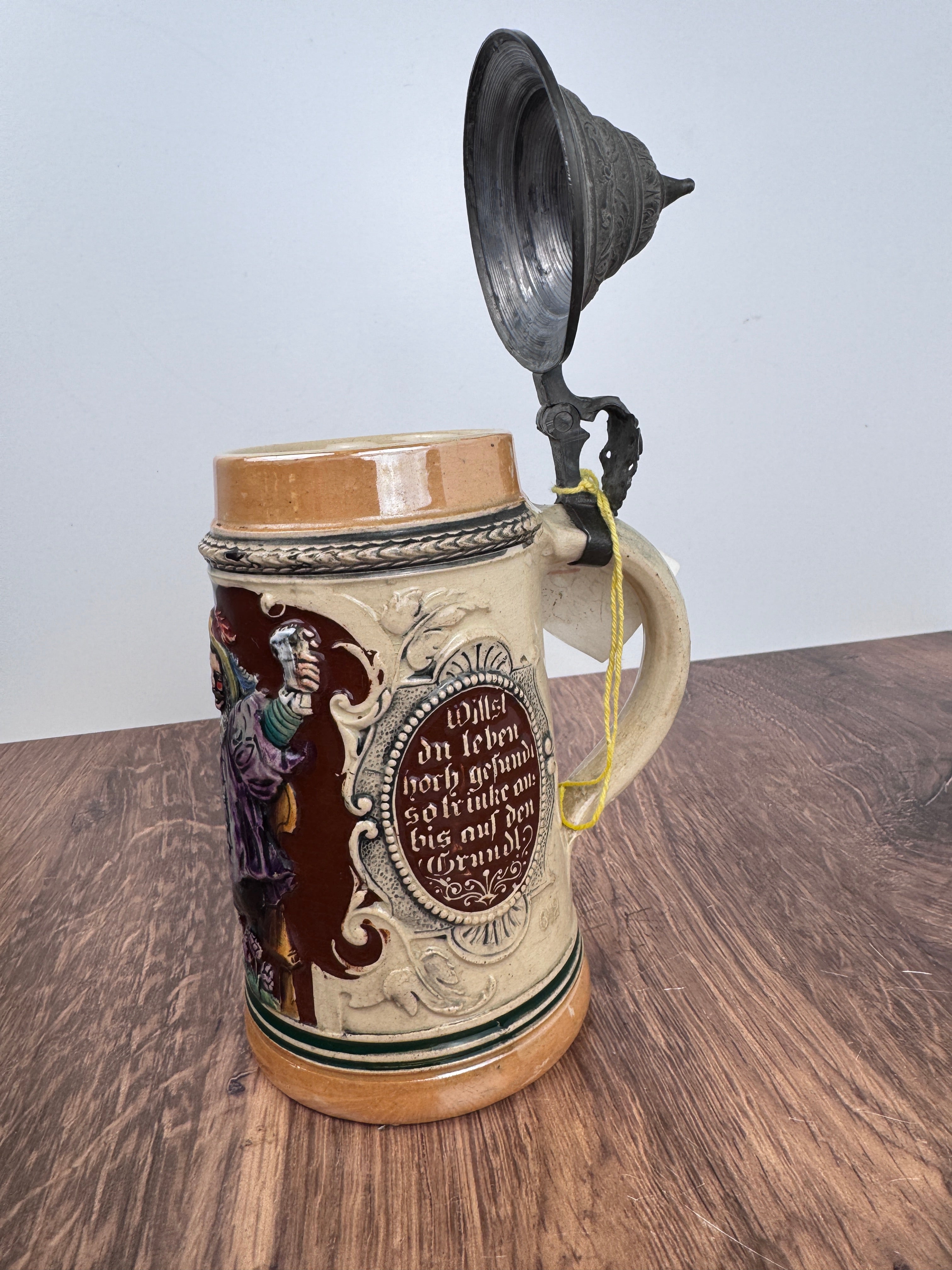 8.5" Vintage Beer Stein with Pirate