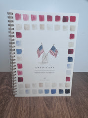 Americana Watercolor Workbook – 12 Beginner-Friendly Illustrations by Emily Lex | Spiral-Bound Art Book for Adults & Kids