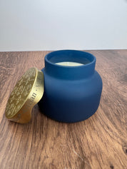 Volcano Artisan Terrazza Velluto Candle, Cobalt Blue, 8 oz