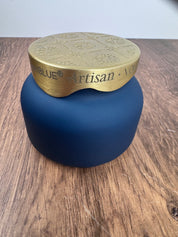 Volcano Artisan Terrazza Velluto Candle, Cobalt Blue, 8 oz
