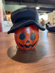 Stony Creek Pumpkin with Hat Pre-Lit Small Jar