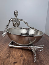 Aluminum Skeleton Candy Dish – Halloween Entertaining Essential