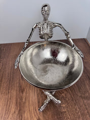 Aluminum Skeleton Candy Dish – Halloween Entertaining Essential