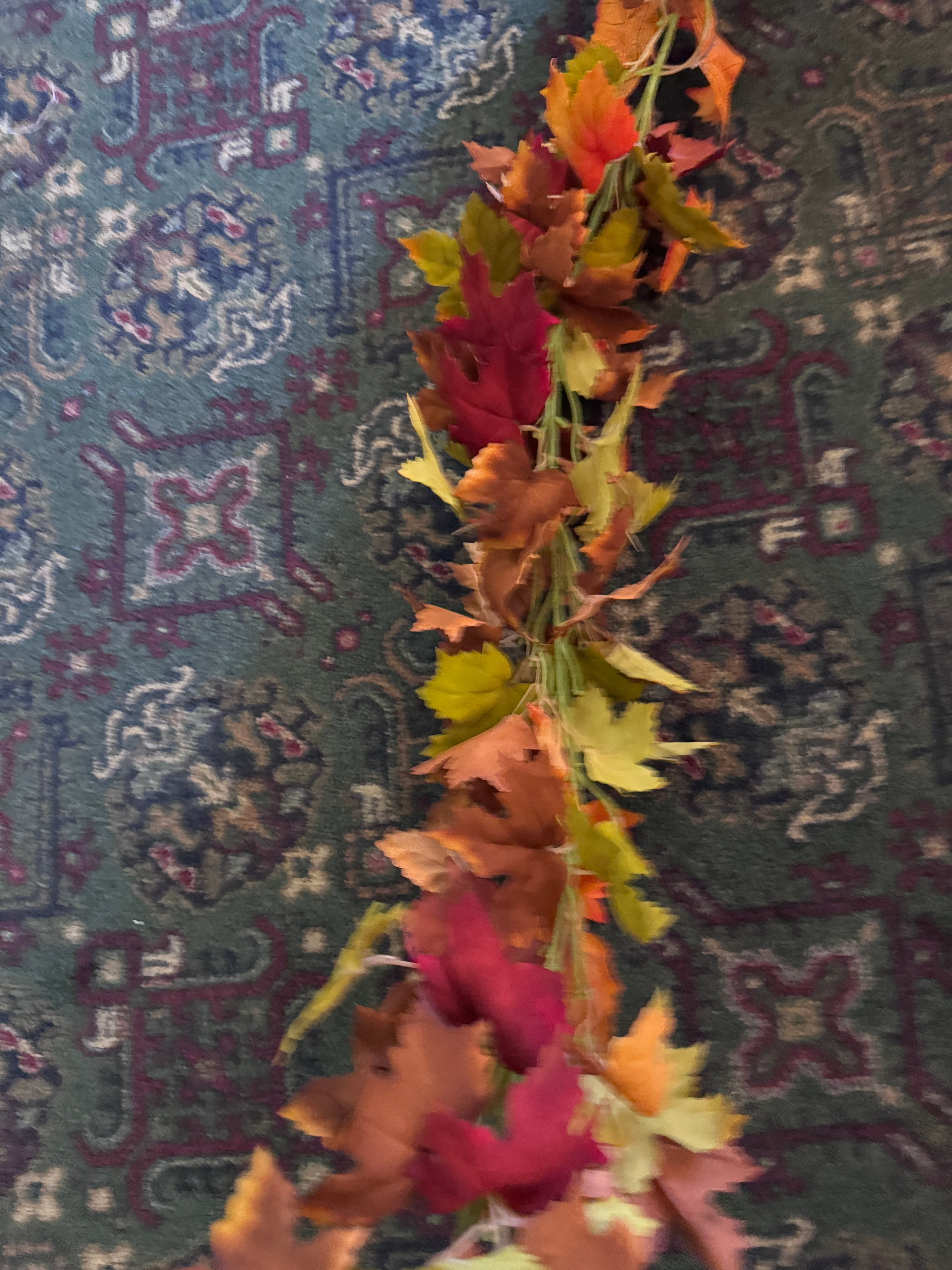 72” Faux Garland of Maple Leaves