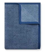Harborview Herringbone Navy Blanket | Chappy Wrap