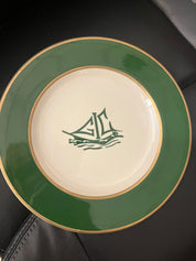 PKG VTG MCM HL GLC Dinner Plate (Gr/Gd)