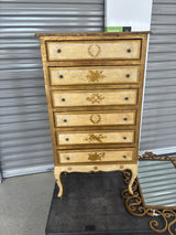 Vintage Florentine 6 Drawer Chest