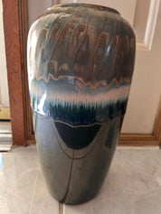 Vintage Vase with Drip Glaze