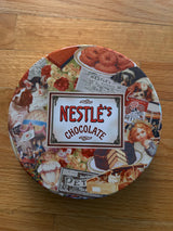 Vintage Nestle's Chocolate Round Tin with Lid