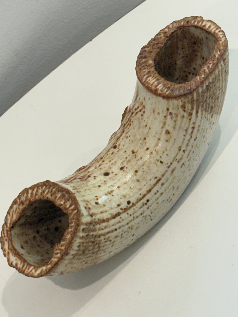 Mid-century modern double bud vase — alternate view