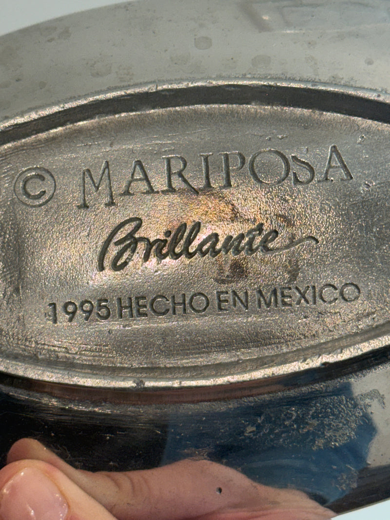 Mariposa “Brillante” aluminum leaf tray — alternate view
