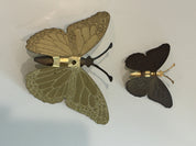 MCM/Hollywood brass butterfly wall hangings