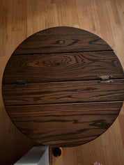 Whiskey Barrel End Table with Storage