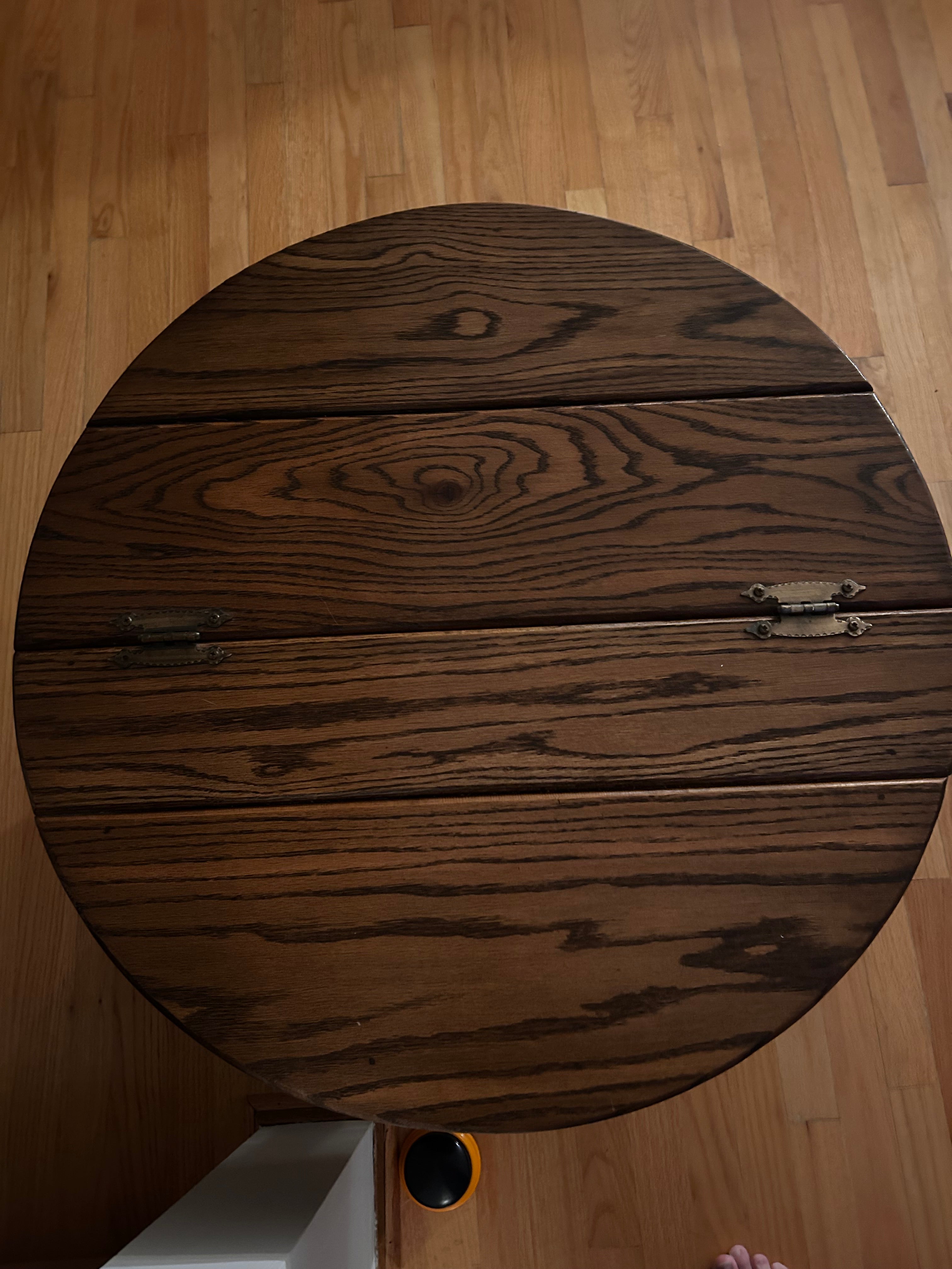 Whiskey Barrel End Table with Storage