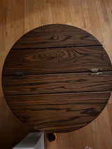 Whiskey Barrel End Table with Storage