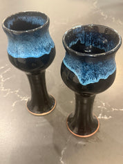 Moody blues ceramic goblets