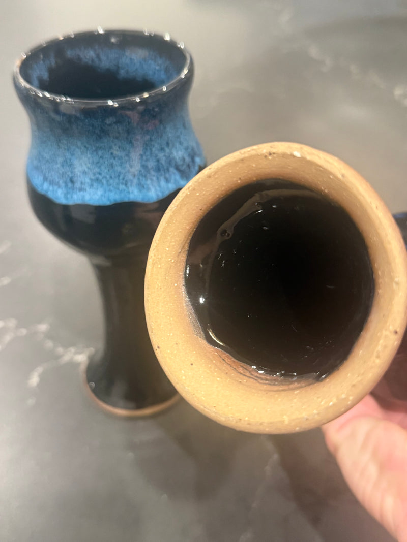 Moody blues ceramic goblets — alternate view