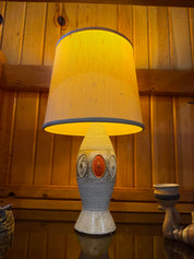 17” MCM LAMP white gold orange
