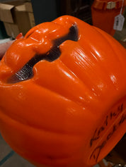 6.5” pumpkin head 1960’s candy trick or treat basket