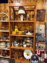 80x33x18 wood eterge shelving unit  1970’s