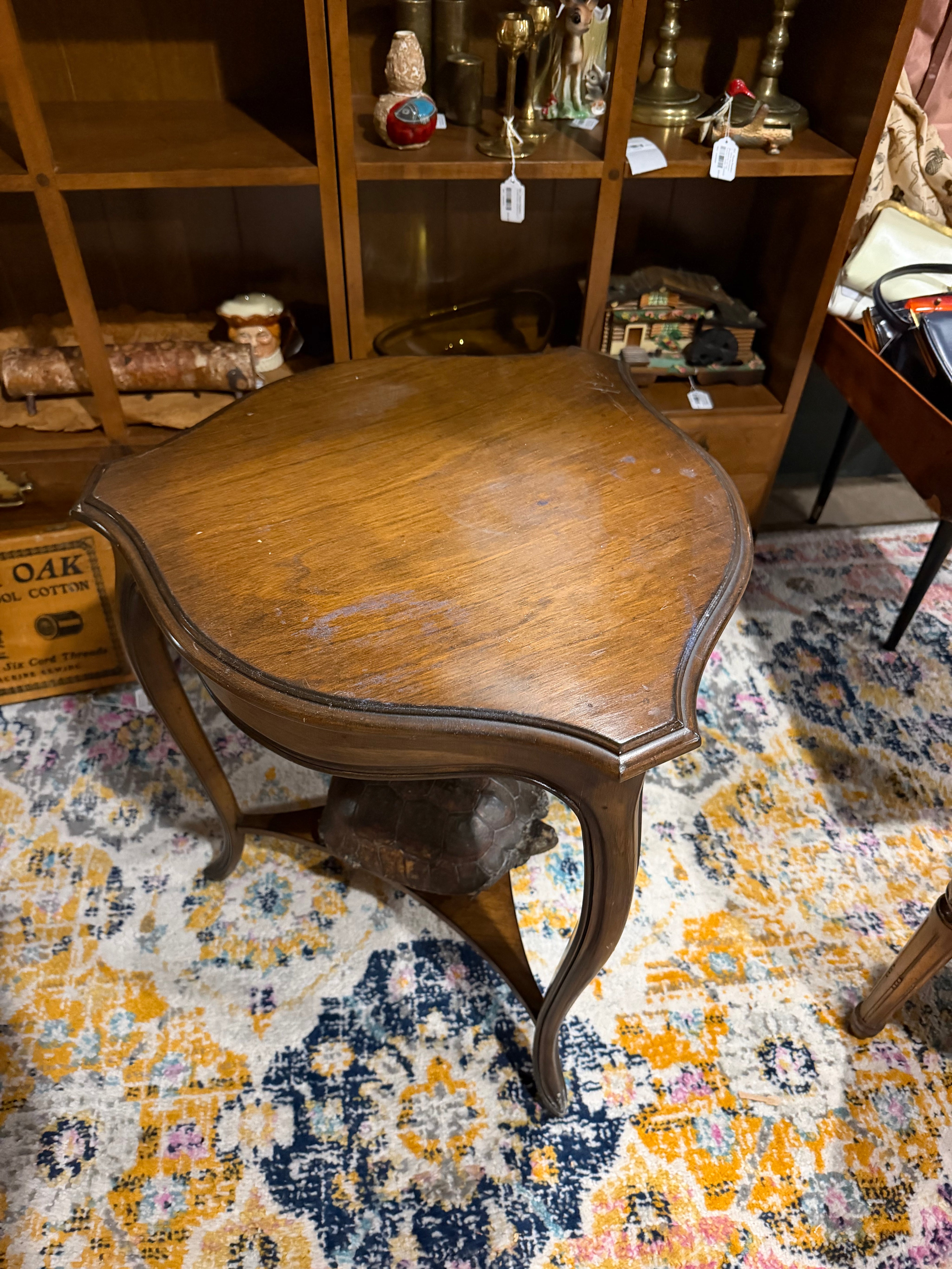 23” x 20” side table with writing drawer