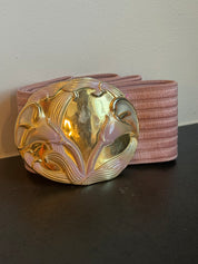 Art Nouveau Revival/80s Glam Calla Lily elastic belt