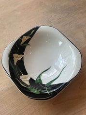 Post-Modern Calla Lily Bowls, pair