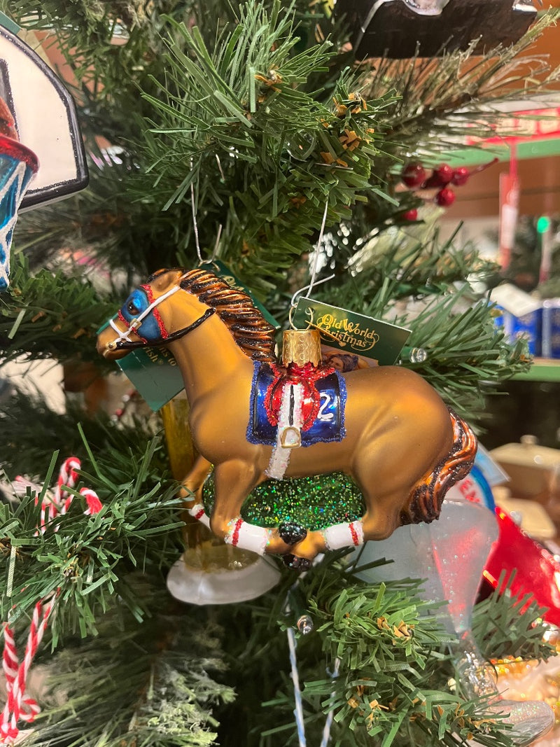 A-OWC Racehorse Ornament - New by The Merry Memory Company