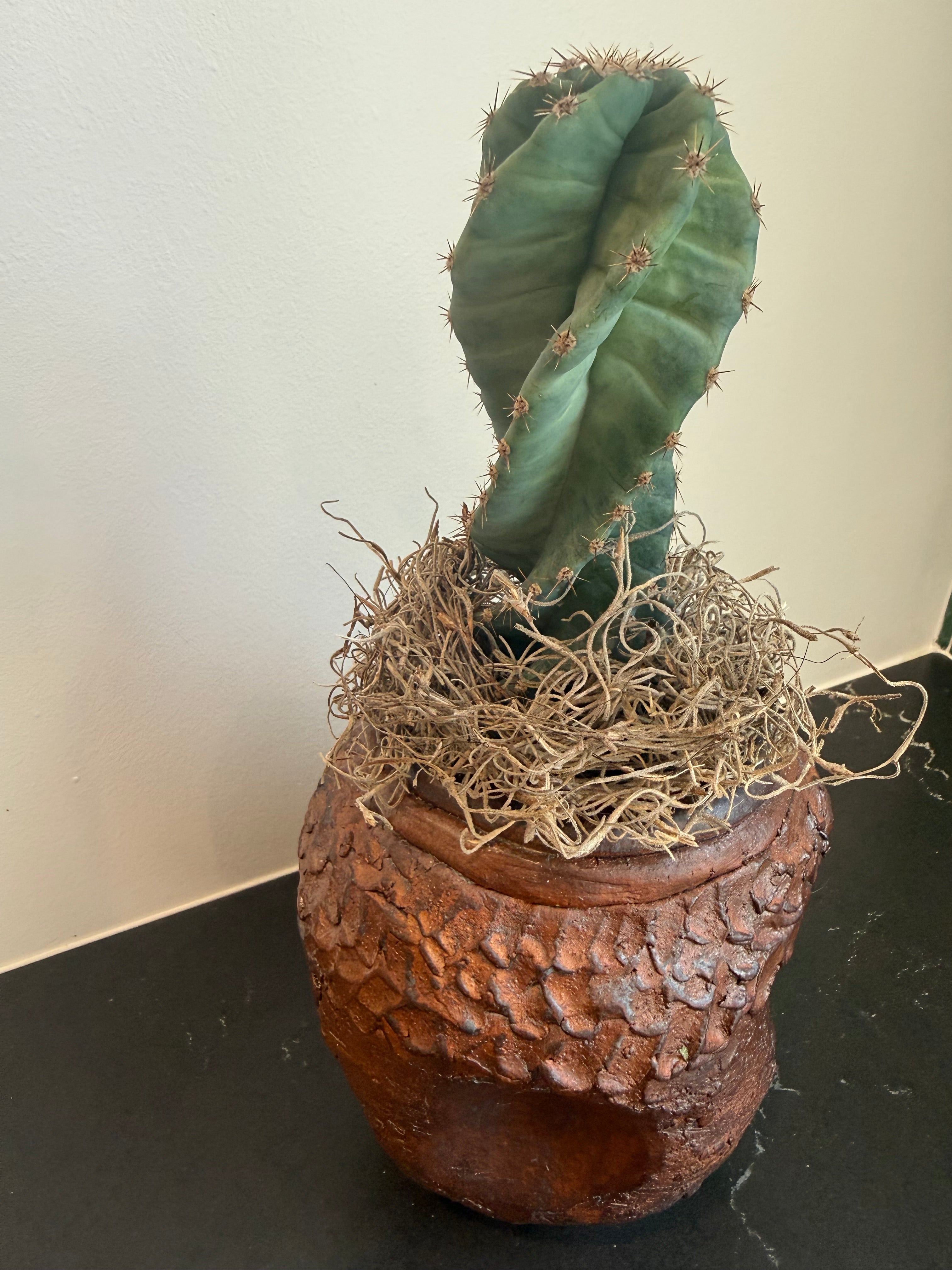 Brutalist studio pottery vase