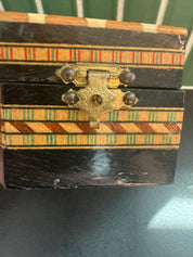 VTG Spanish Taracea Wood and Bone Inlay Box (Granada, Spain)
