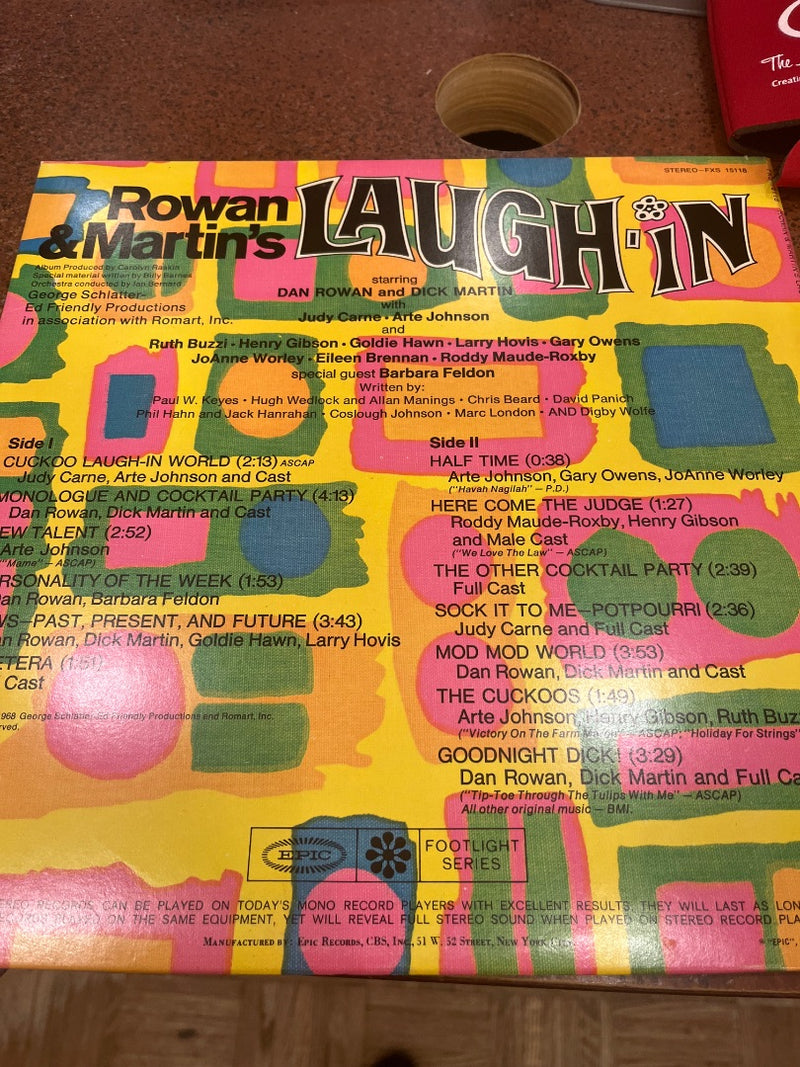 (RE) Rowan & Martin 'Laugh In' 1968 Vinyl — alternate view
