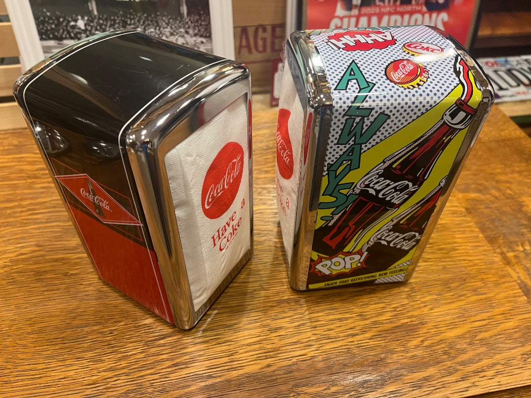 Retro Coca Cola "Have A C" Napkins + Dispenser-New
