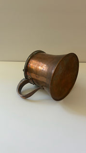 8" copper antique french country lidded vessel
