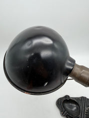 13” gooseneck industrial black cast iron desk lamp ashtray