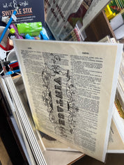 VTG Dictionary Pages with Art-New
