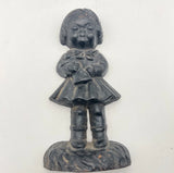 9.5” Antique Hubley Grace Drayton Cast Iron Door Stop Campbell’s Dolly
