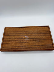 15x8” Kalmar 2 pc Teak Bread Slicing Tray Danish Modern