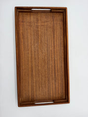 15x8” Kalmar 2 pc Teak Bread Slicing Tray Danish Modern