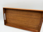 15x8” Kalmar 2 pc Teak Bread Slicing Tray Danish Modern