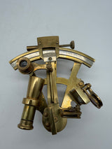 6” Vintage Nautical Marine Instrument  London Solid  Brass Sextant Astrolabe Model
