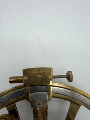 6” Vintage Nautical Marine Instrument  London Solid  Brass Sextant Astrolabe Model