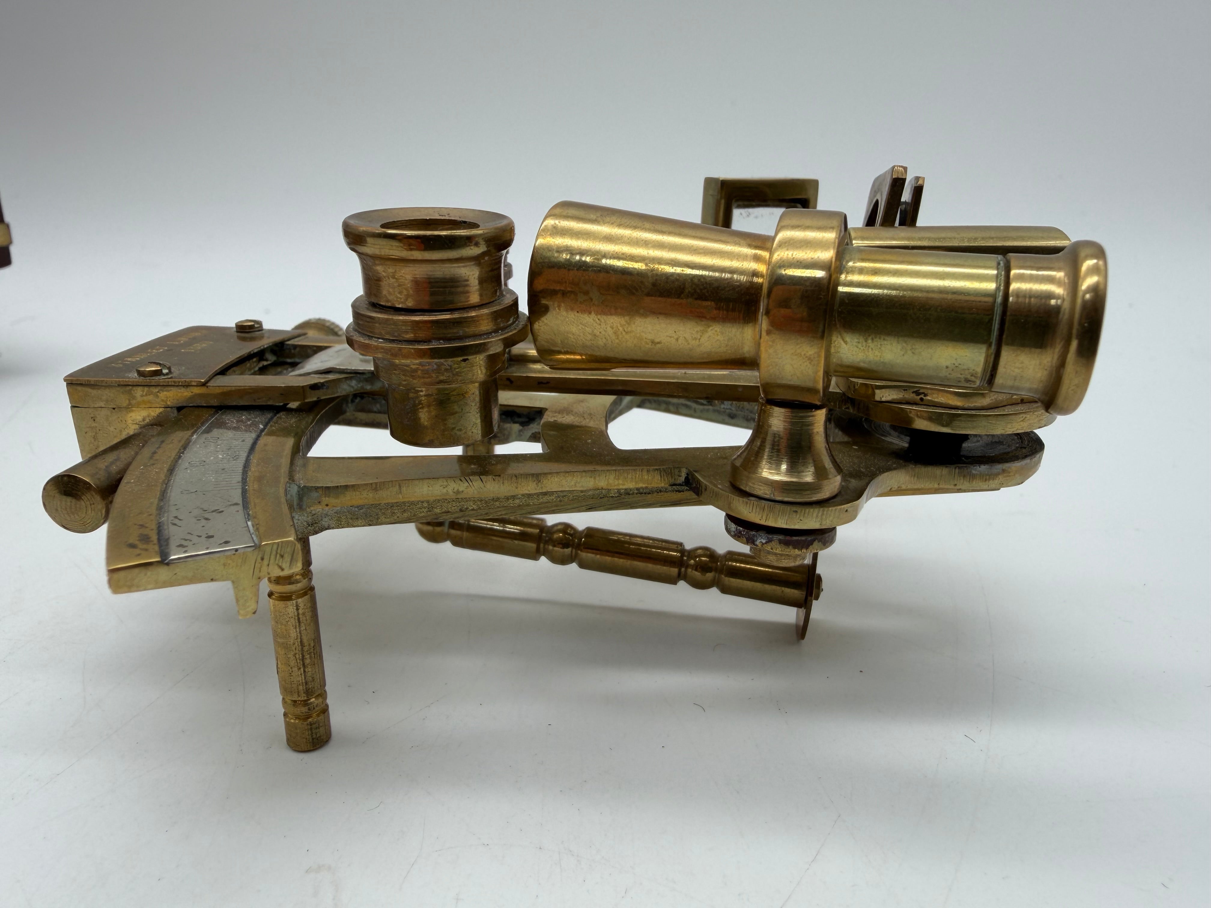6” Vintage Nautical Marine Instrument  London Solid  Brass Sextant Astrolabe Model