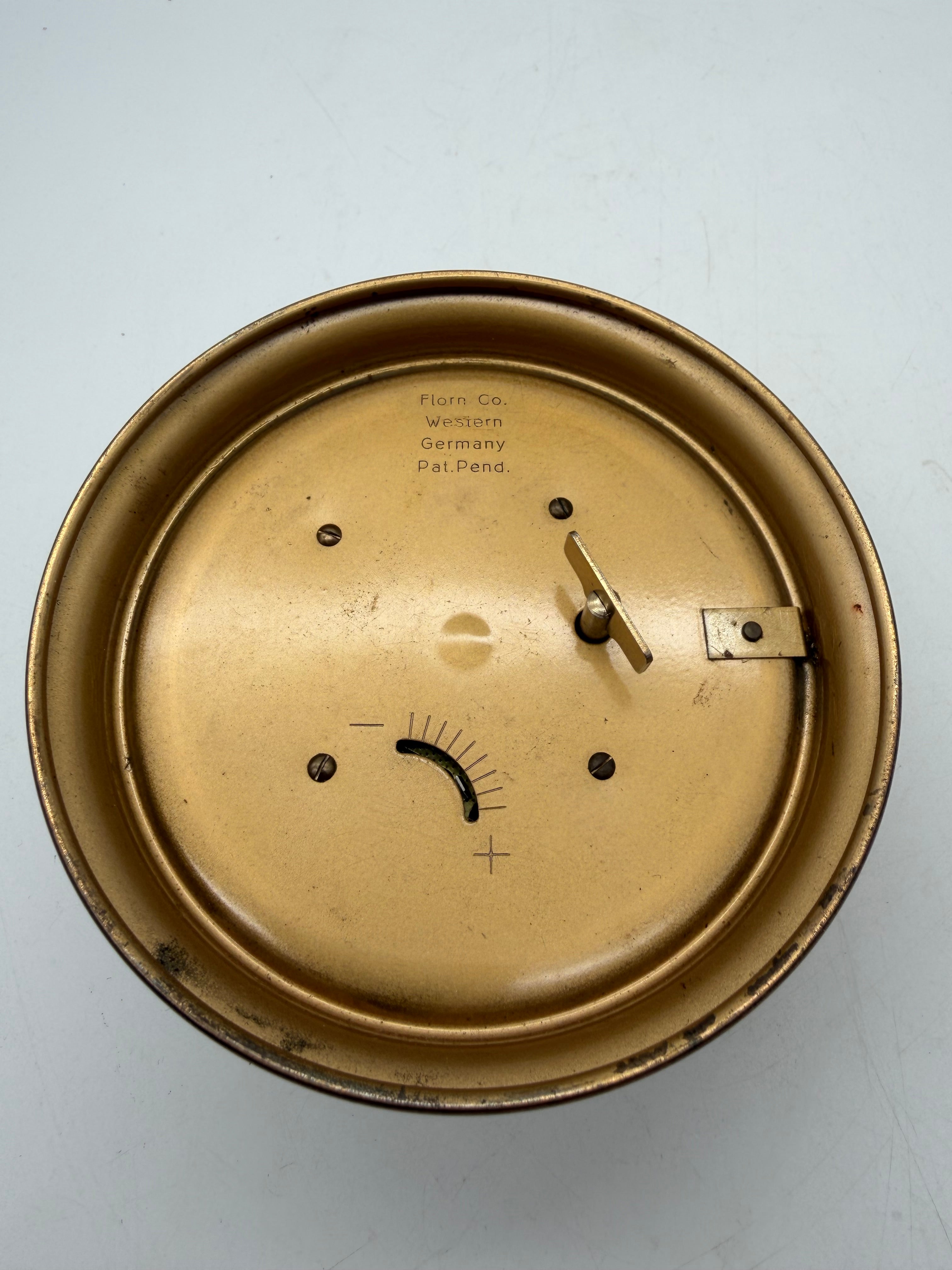 5”  Florn Co. Rotary Tape / Drum Desk Clock  1940’s