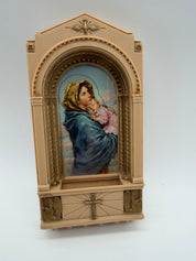 7” Madonna and child plastic wall hanging 1950’s