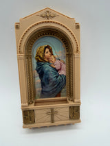 7” Madonna and child plastic wall hanging 1950’s