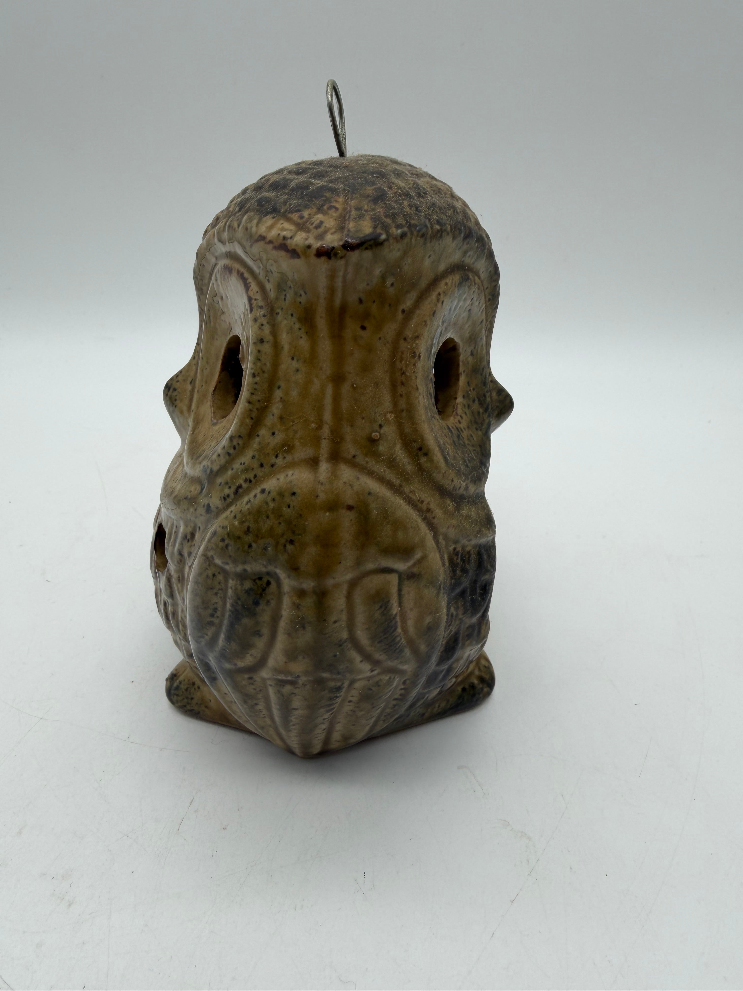 6” Owl Luminary Hanging Japan Vintage Candle Holder