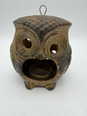 6” Owl Luminary Hanging Japan Vintage Candle Holder